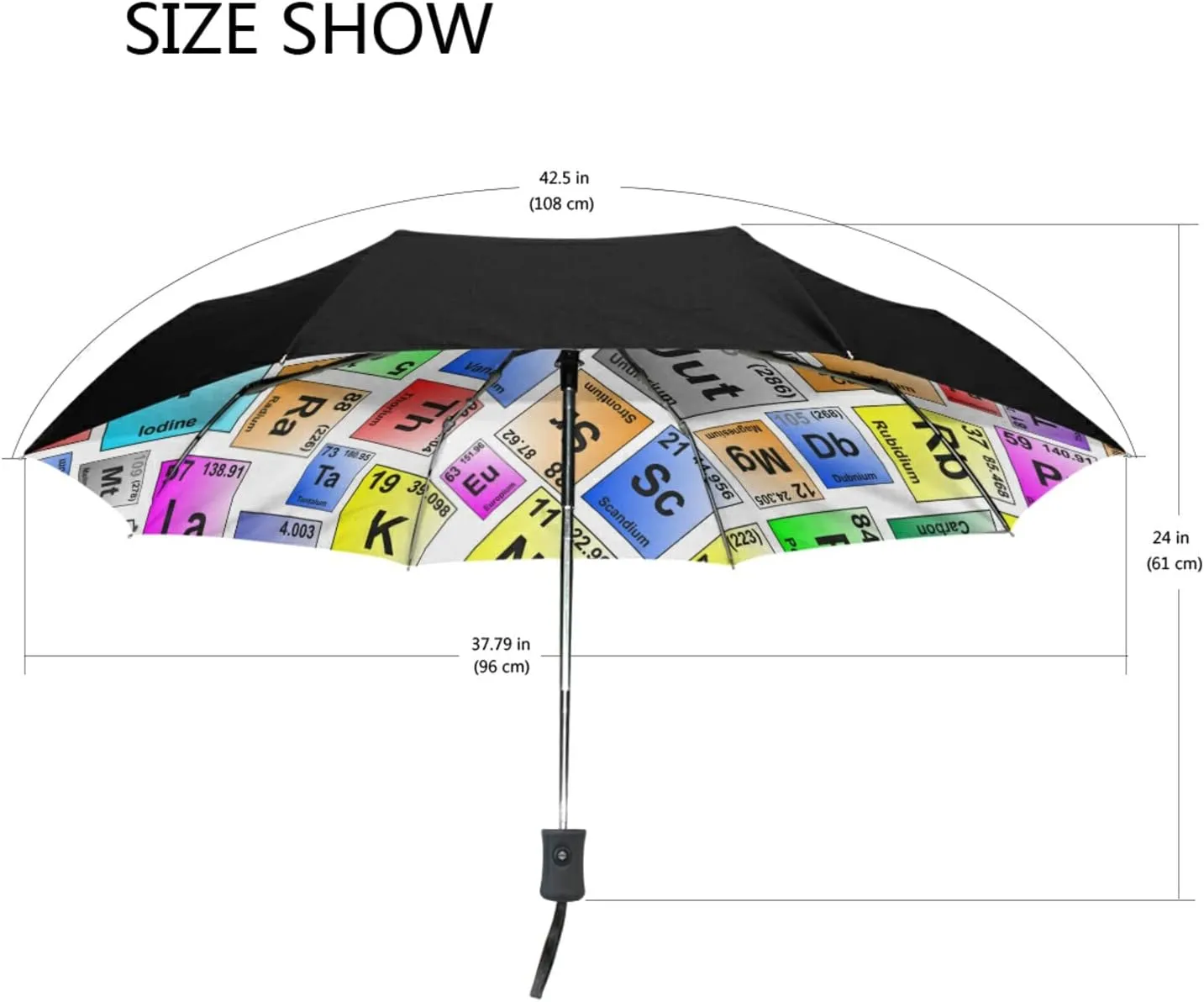 Oyihfvs Automatic Windproof Waterproof Umbrella, Folding Umbrella Reinforced Portable Automatic Compact Anti-UV Sun rain Auto Open/Close