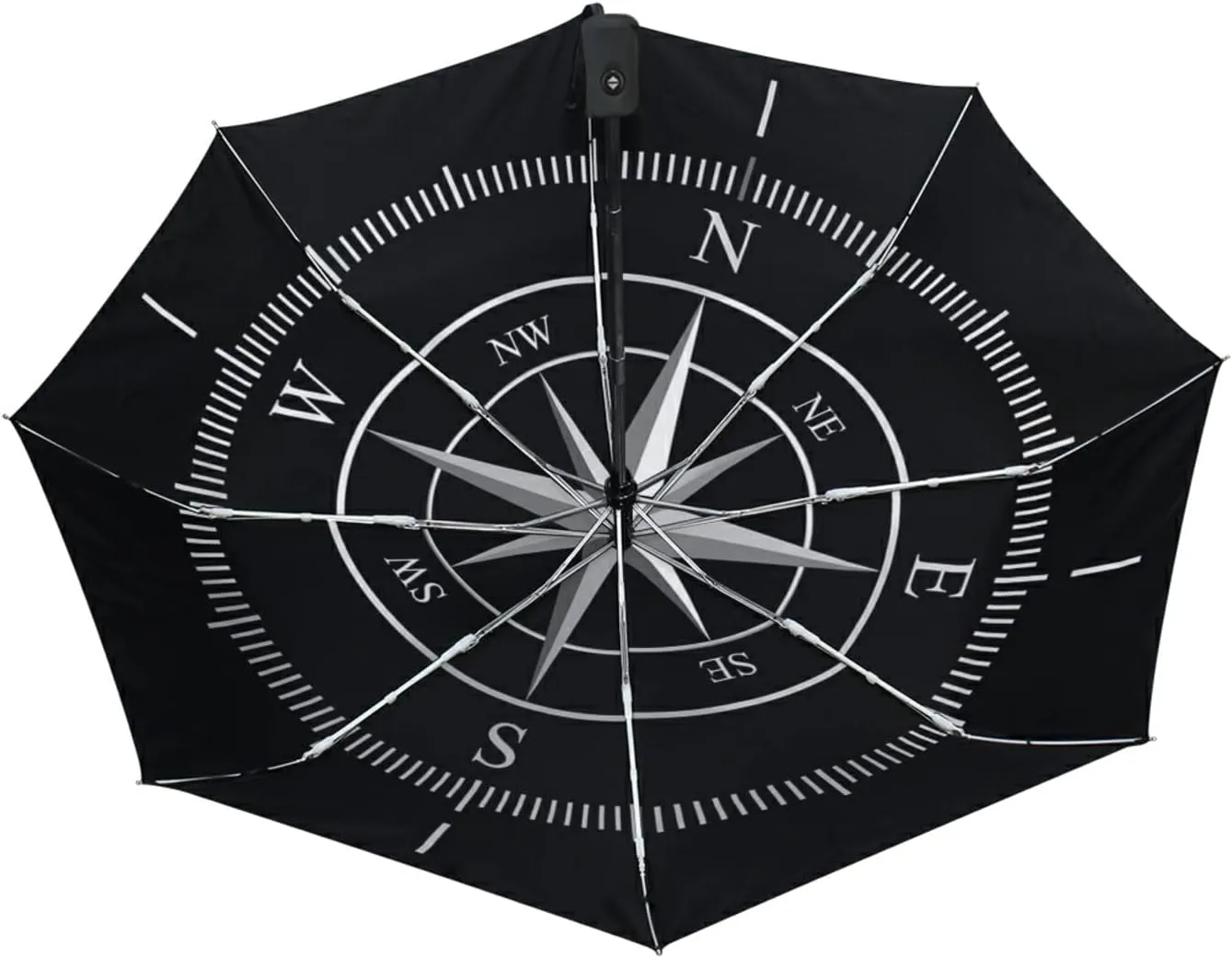 Oyihfvs Automatic Windproof Waterproof Umbrella, Folding Umbrella Reinforced Portable Automatic Compact Anti-UV Sun rain Auto Open/Close