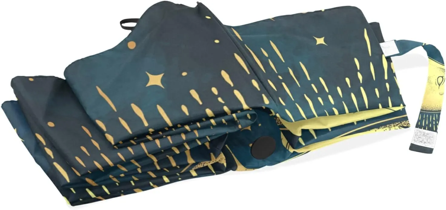 Oyihfvs Automatic Windproof Waterproof Umbrella, Folding Umbrella Reinforced Portable Automatic Compact Anti-UV Sun rain Auto Open/Close