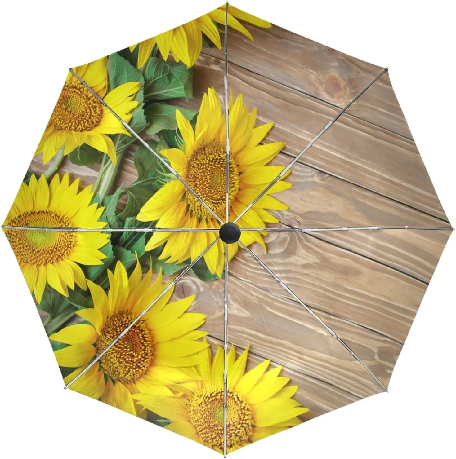 Oyihfvs Automatic Windproof Waterproof Umbrella, Folding Umbrella Reinforced Portable Automatic Compact Anti-UV Sun rain Auto Open/Close