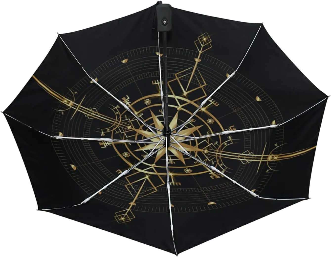 Oyihfvs Automatic Windproof Waterproof Umbrella, Folding Umbrella Reinforced Portable Automatic Compact Anti-UV Sun rain Auto Open/Close