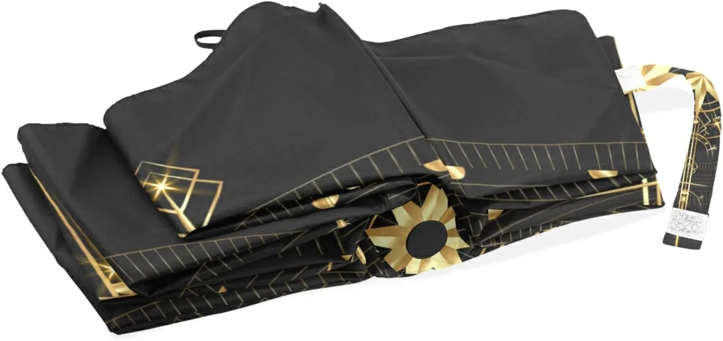 Oyihfvs Automatic Windproof Waterproof Umbrella, Folding Umbrella Reinforced Portable Automatic Compact Anti-UV Sun rain Auto Open/Close