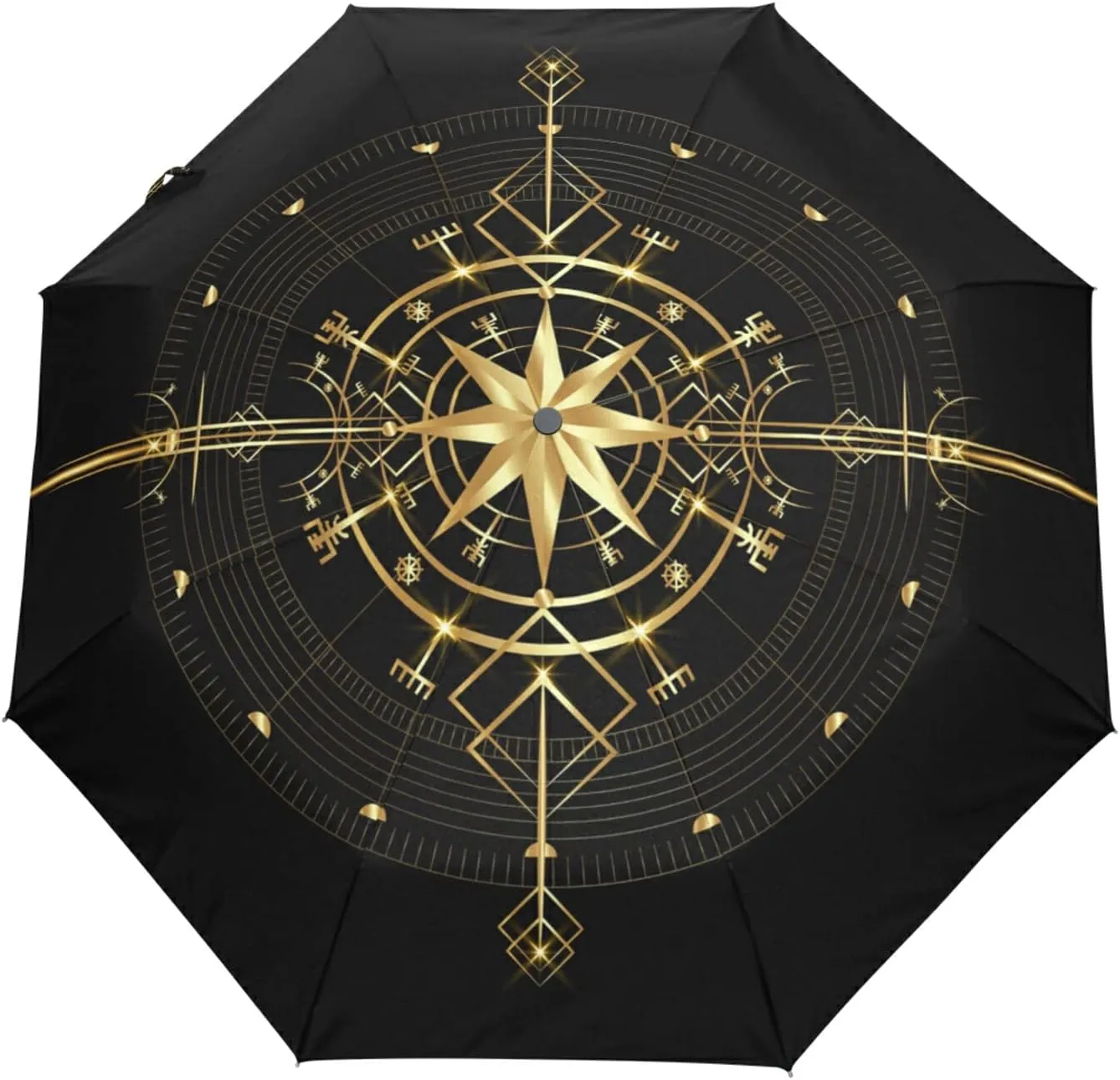Oyihfvs Automatic Windproof Waterproof Umbrella, Folding Umbrella Reinforced Portable Automatic Compact Anti-UV Sun rain Auto Open/Close