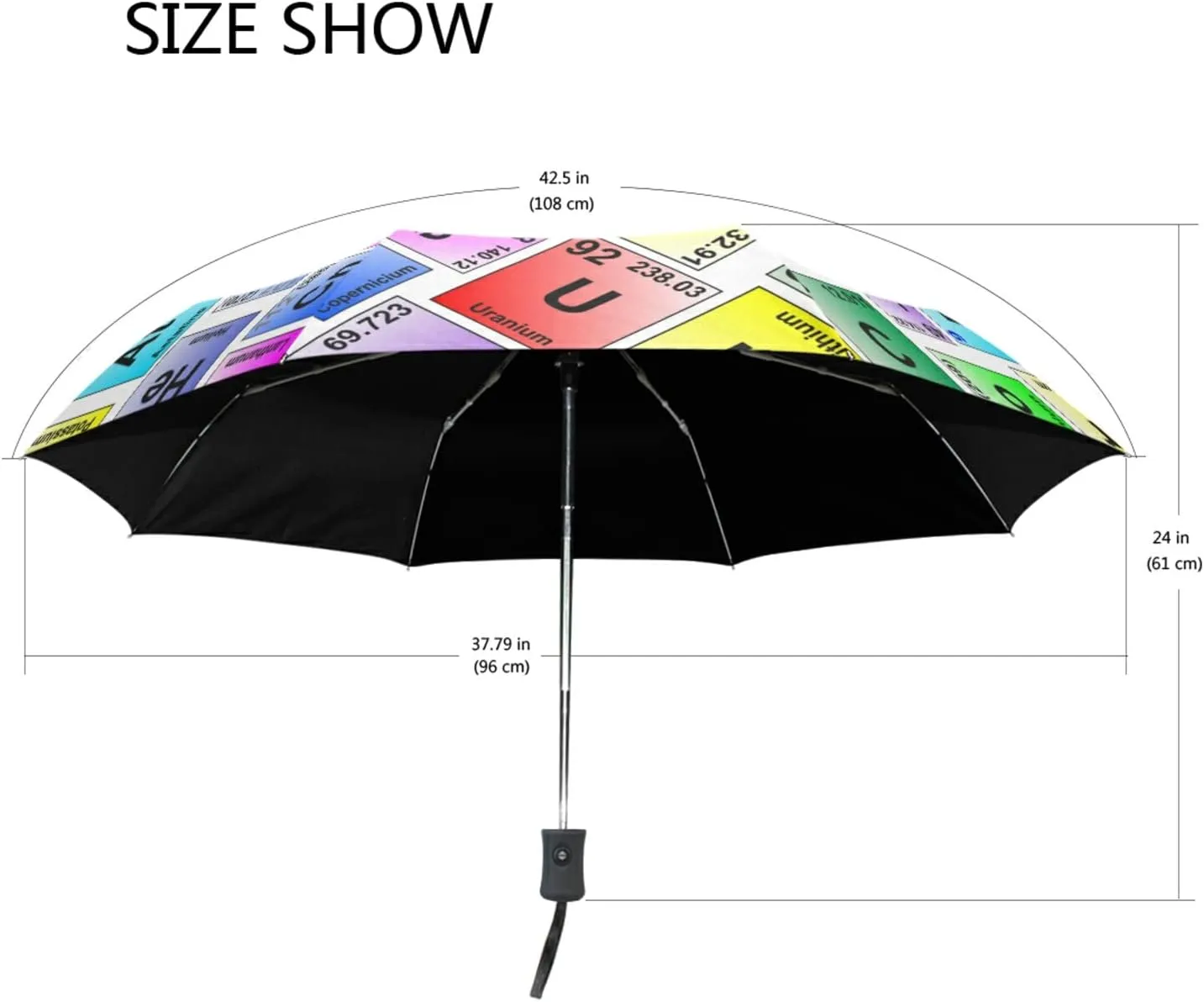 Oyihfvs Automatic Windproof Waterproof Umbrella, Folding Umbrella Reinforced Portable Compact Anti-UV Sun rain Auto Open/Close