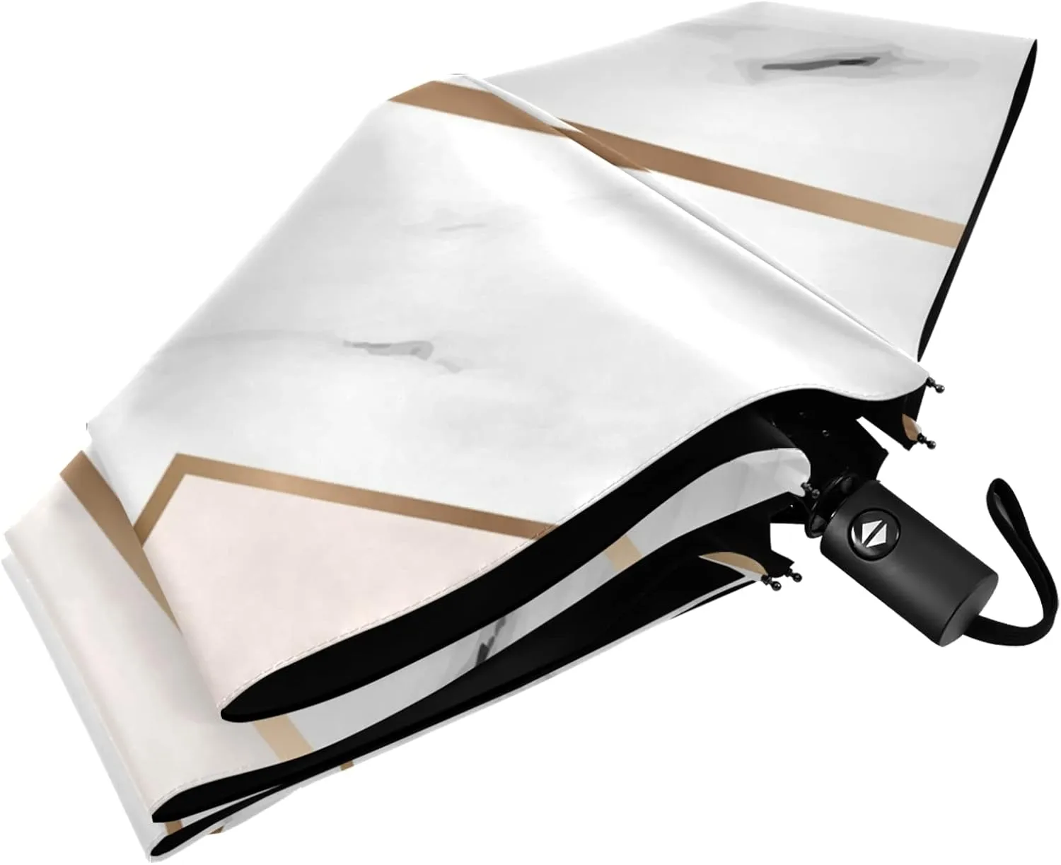 Oyihfvs Automatic Windproof Waterproof Umbrella, Folding Umbrella Reinforced Portable Compact UV Protection Sun rain Auto Open/Close