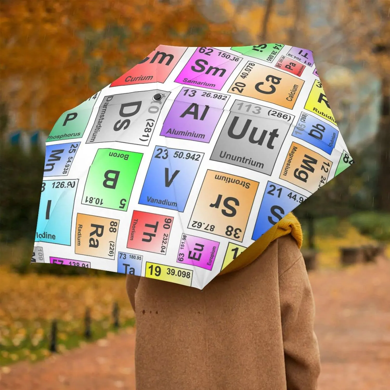 Oyihfvs Automatic Windproof Waterproof Umbrella, Folding Umbrella Reinforced Portable Compact UV Protection Sun rain Auto Open/Close