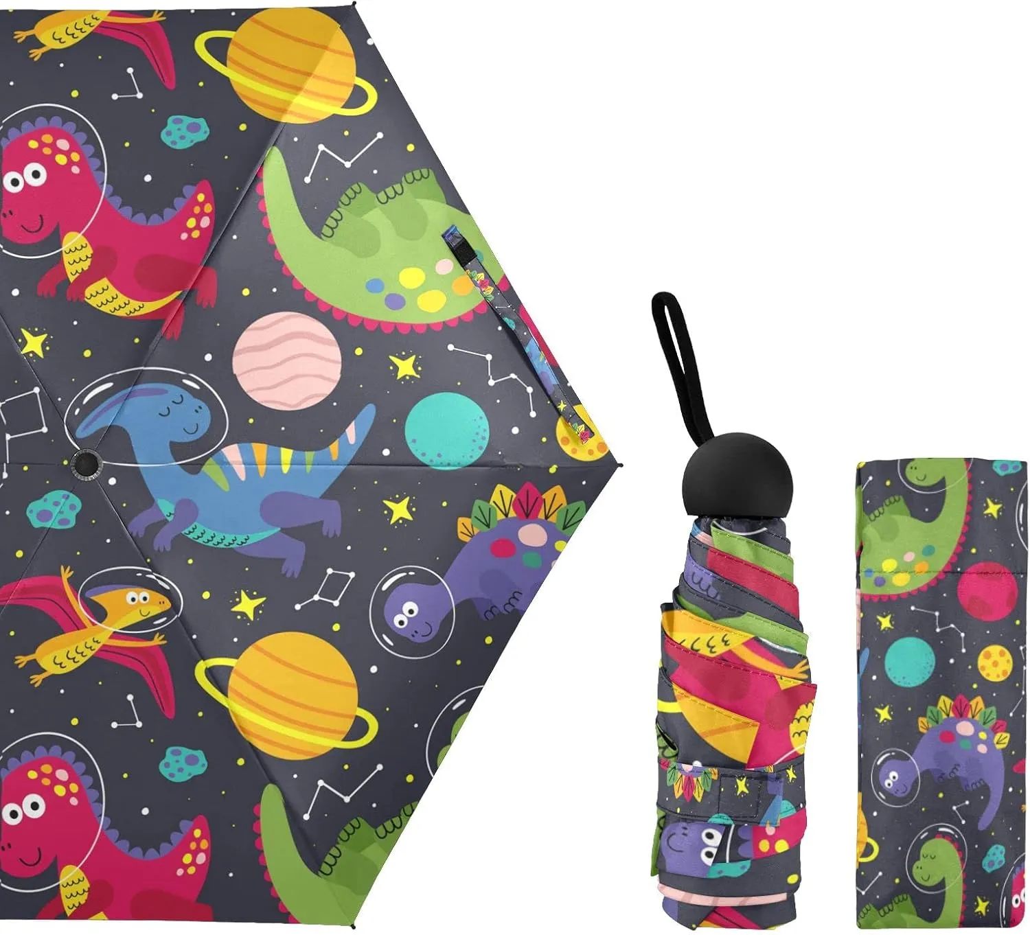 Oyihfvs Parasol Folding Umbrella, Reinforced Windproof Waterproof, Portable Compact Anti-UV Sun Rain Protection for Travel Outdoor