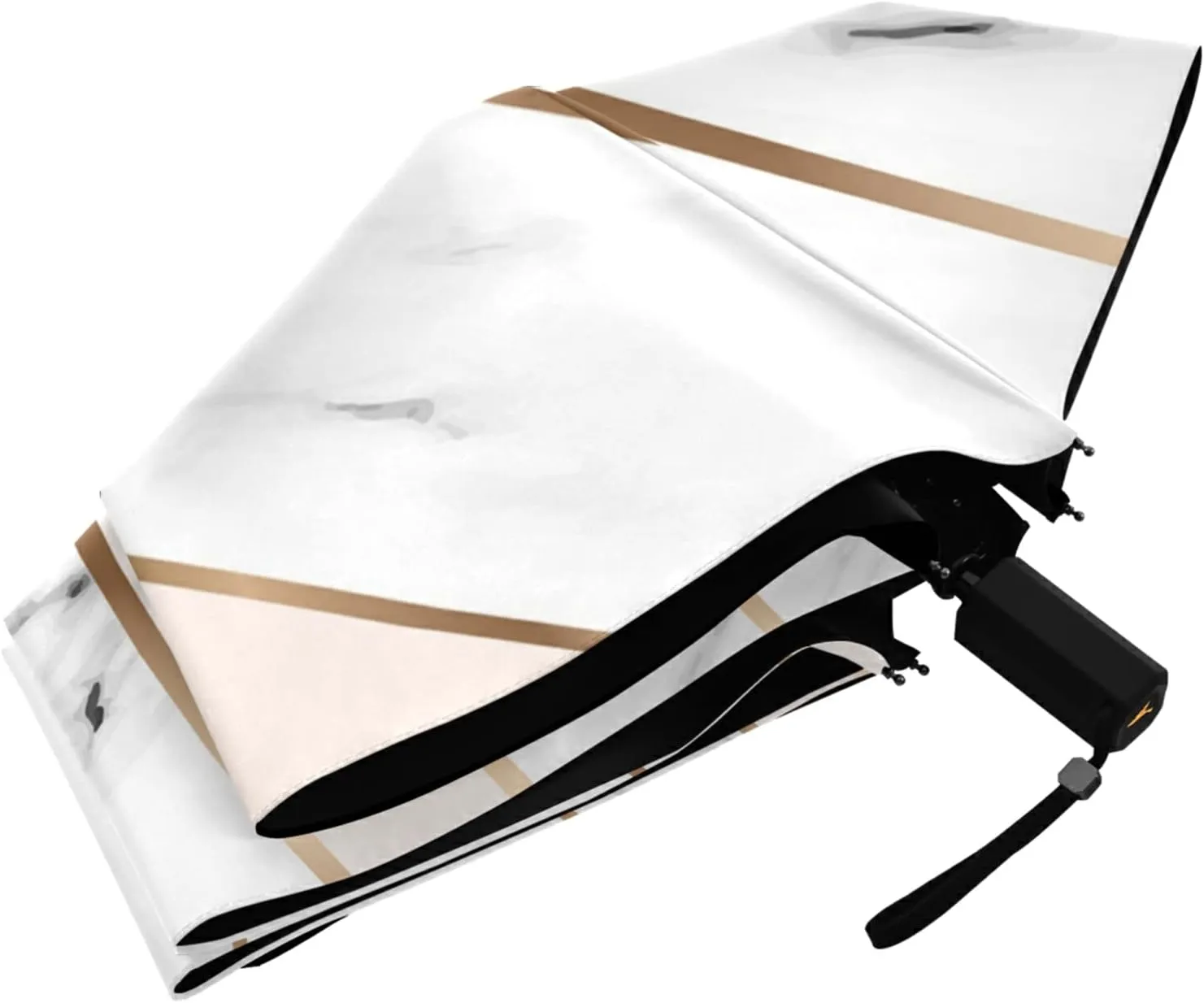 Oyihfvs Parasol Folding Umbrella, Reinforced Windproof Waterproof, Portable Compact Anti-UV Sun Rain Protection for Travel Outdoor