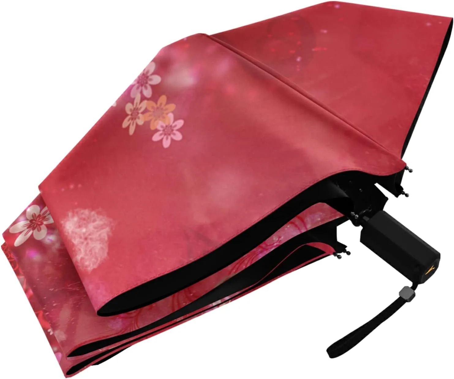 Oyihfvs Parasol Folding Umbrella, Reinforced Windproof Waterproof, Portable Compact Anti-UV Sun Rain Protection for Travel Outdoor