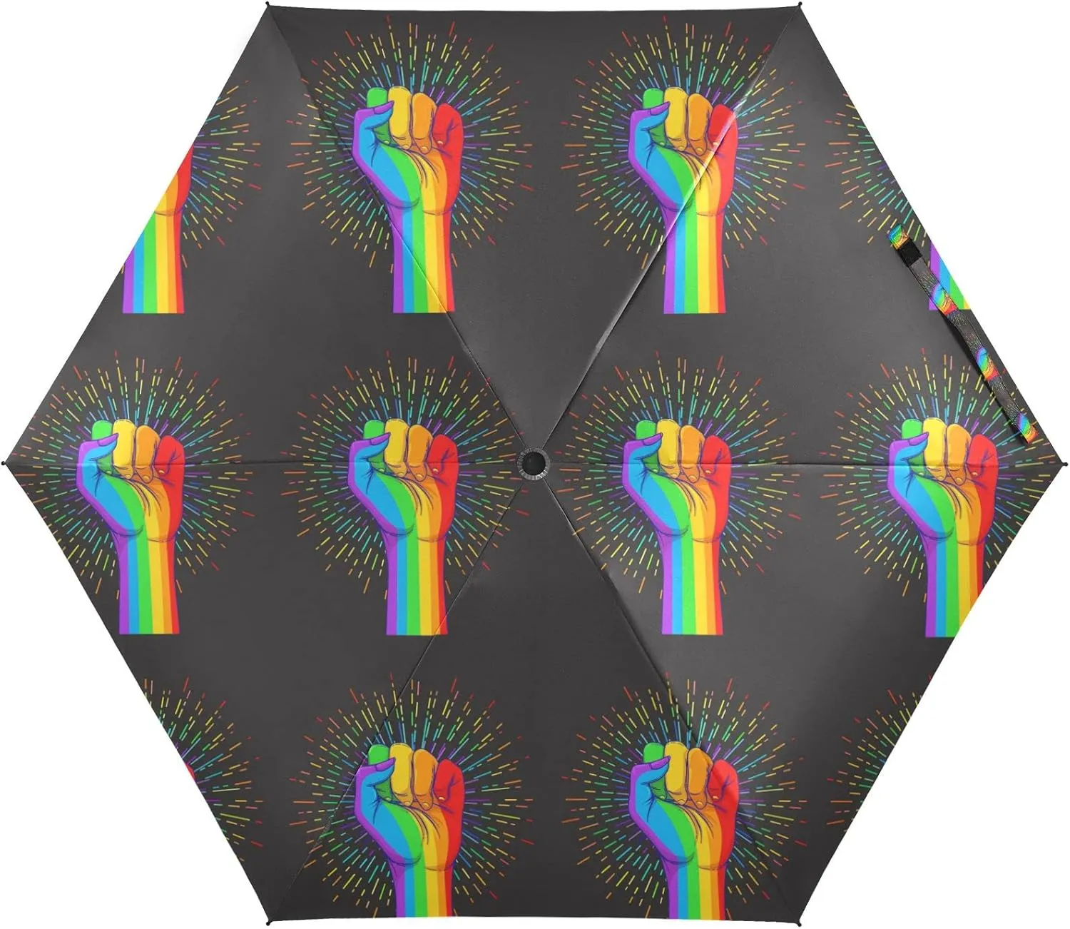 Oyihfvs Parasol Folding Umbrella, Reinforced Windproof Waterproof, Portable Compact Anti-UV Sun Rain Protection for Travel Outdoor