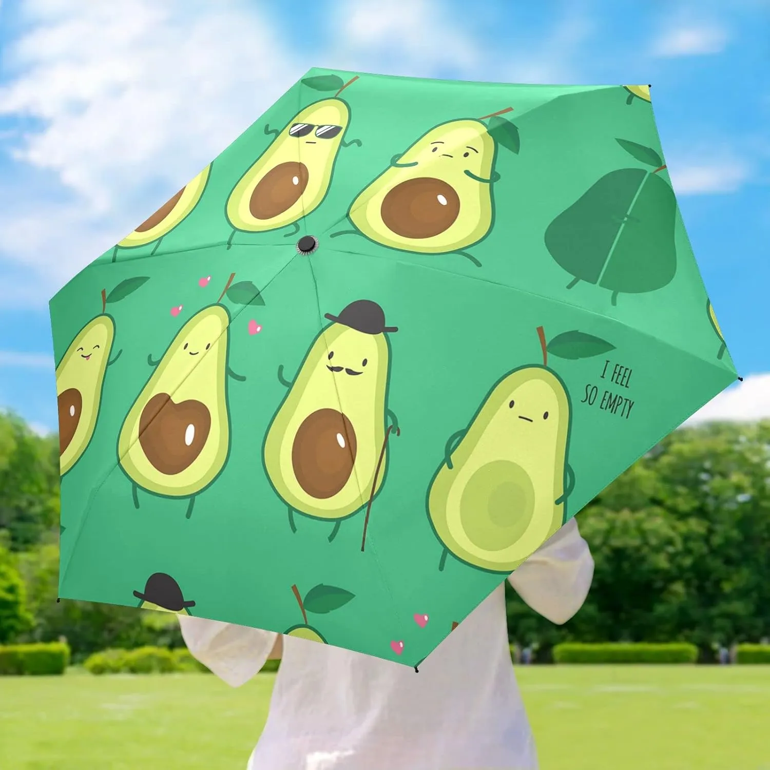 Oyihfvs Parasol Folding Umbrella, Reinforced Windproof Waterproof, Portable Compact Anti-UV Sun Rain Protection for Travel Outdoor