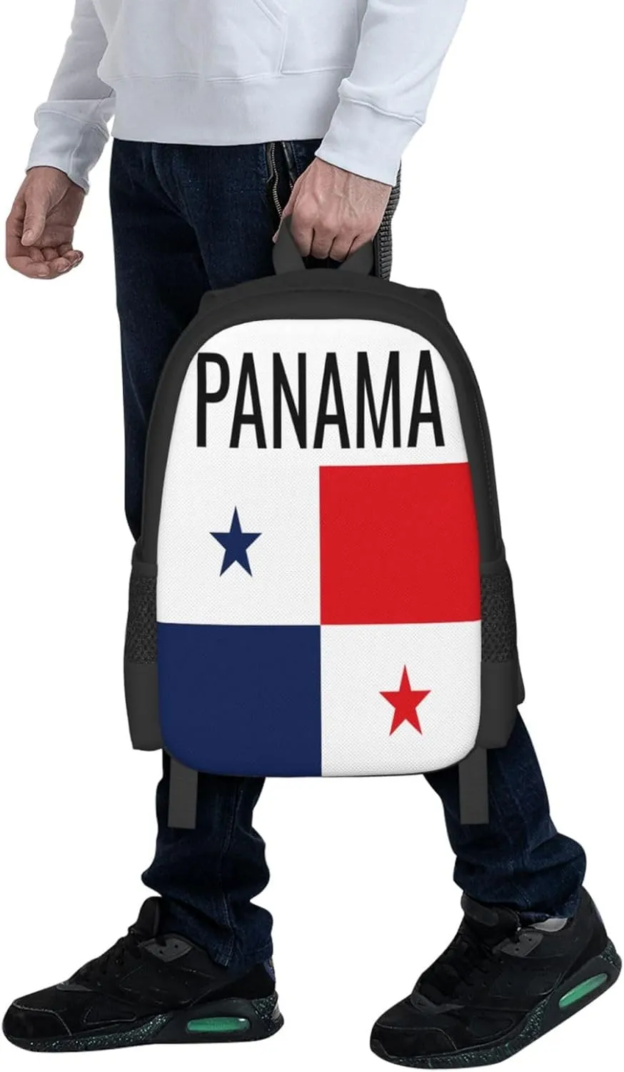Panama flag Casual Backpacks Large Capacity Backpack Laptop Rucksack Sport Daypack Commuter Bags with Adjustable Strap for Traveling Camping