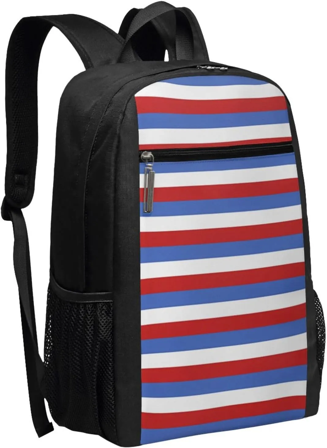Panama Paraguay Flag Stripes Casual Backpacks Sports Backpack Large Capacity Travel Rucksack Laptop Daypack with Multi-Pockets Adjustable Strap Work Bag for Hiking