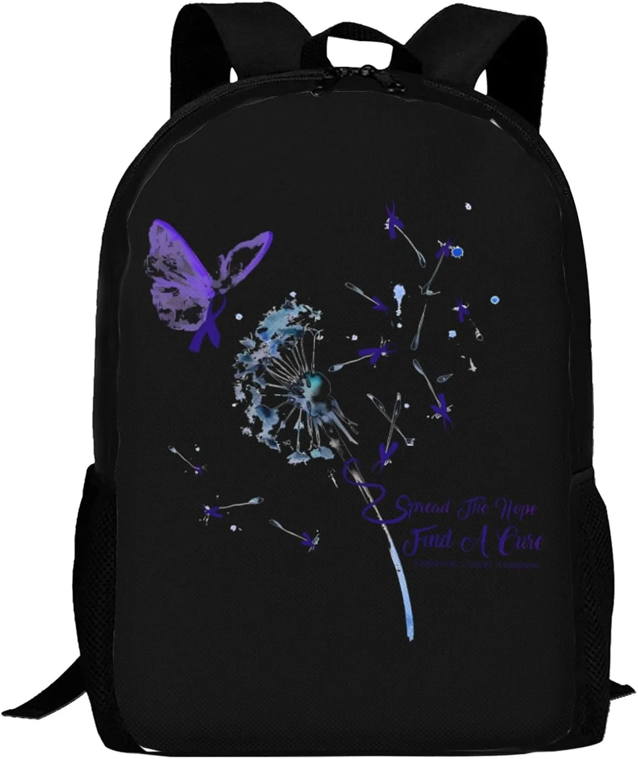 Pancreatic Cancer Awareness Backpack Lightweight Large Capacity Laptop Backpack Travel Backpacks for Unisex