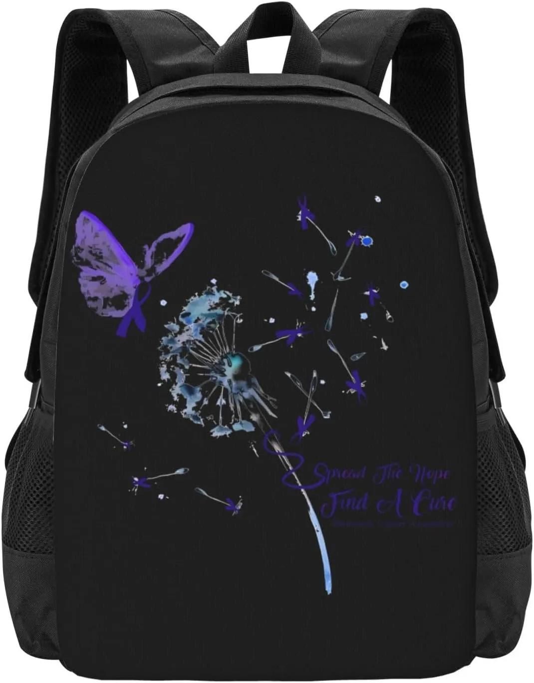 Pancreatic Cancer Awareness Backpack Lightweight Large Capacity Laptop Backpack Travel Backpacks for Unisex
