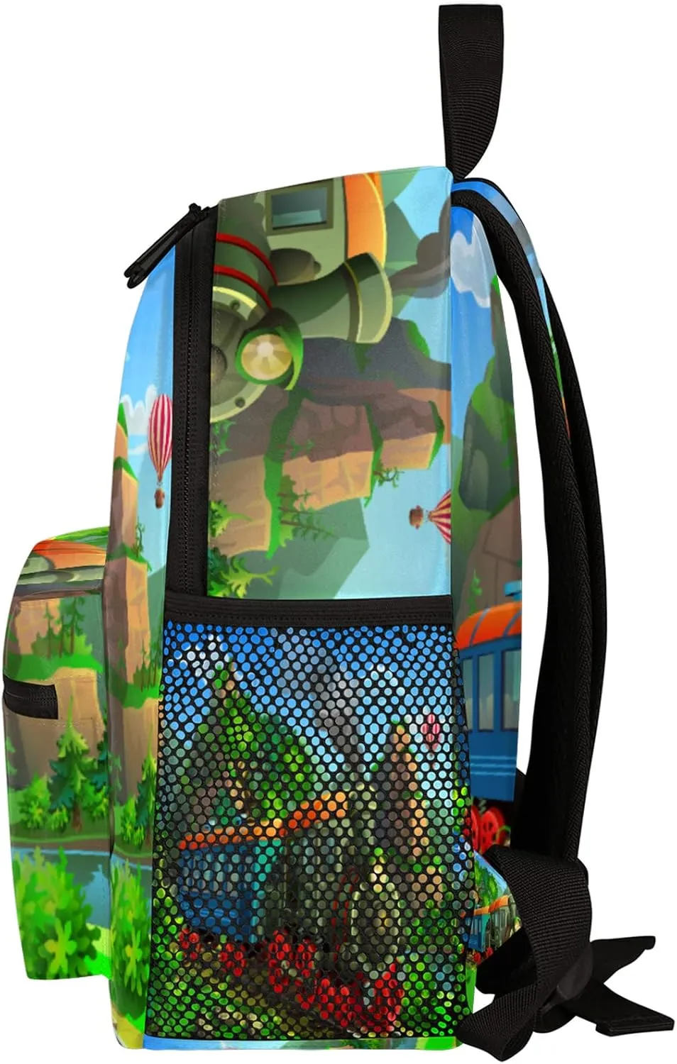 Pardick Vintage Steam Train Kids Backpack Cute Train Toddler Backpack for Boys Girls with Chest Strap Lightweight Kindergarten Children Schoolbag Nursery Elementary Travel Bag