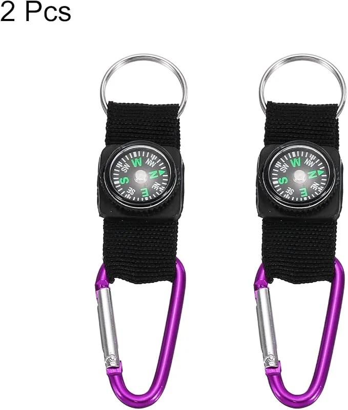 PATIKIL Compass Keychain Belt Clip, Party Favors for Camping Outdoors
