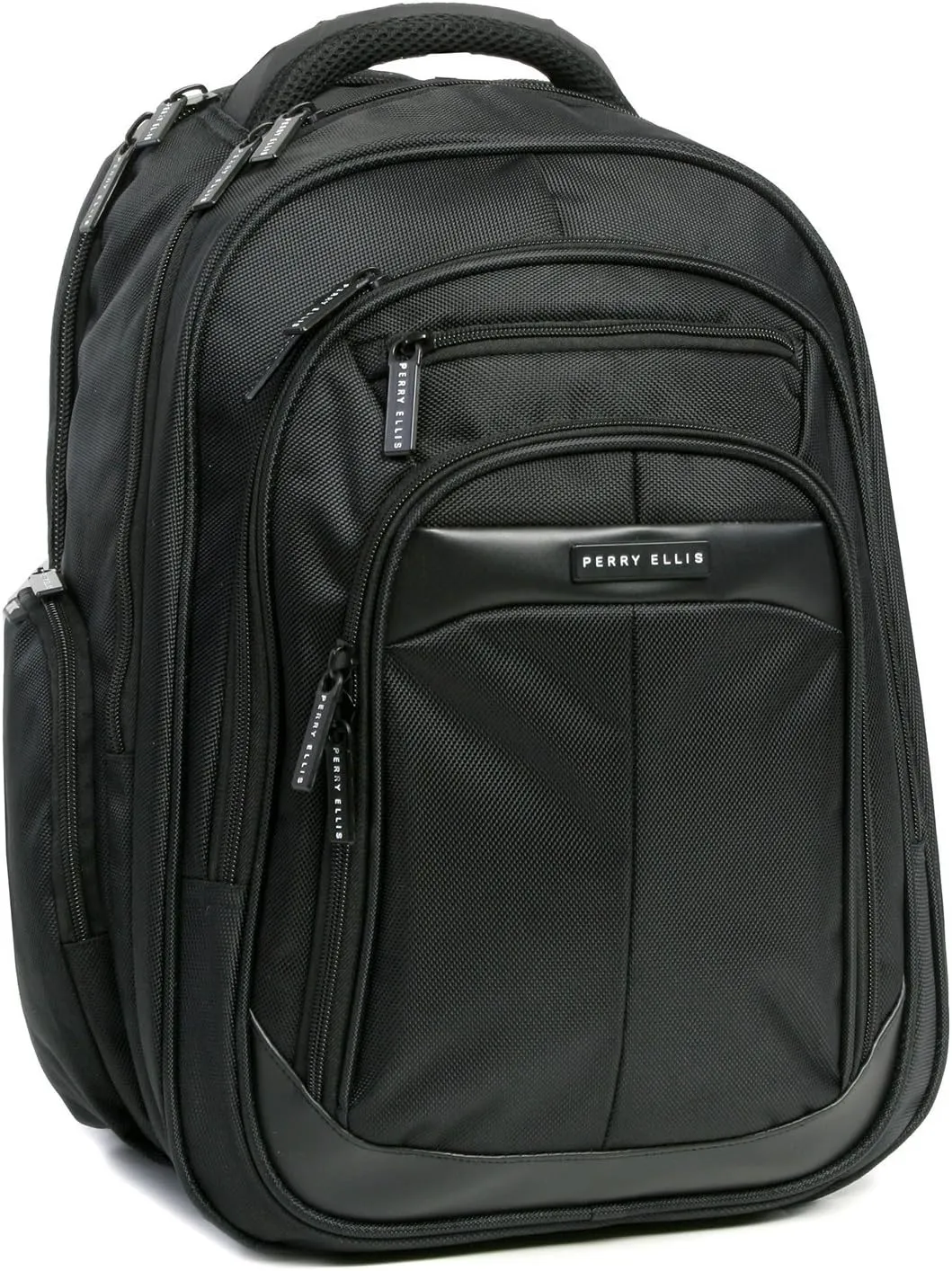 Perry Ellis M140 Business Laptop Backpack, Black, One Size