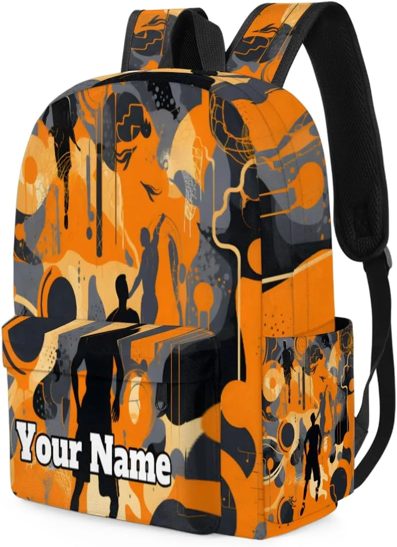 Personalized Sports Theme Preschool Toddler Backpack for Boys Girls Custom Kids Name Small Bookbags Kindergarten Elementary Backpack, Sports