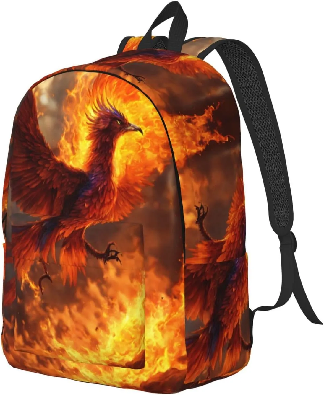 Phoenix print Backpack Travel Backpacks for Women Men College Backpack Computer Bag for Travel