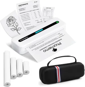 Phomemo Inkless Portable Printer, M832 Small Portable Printers Wireless for Travel, Bluetooth Mobile Thermal Printer for Phone Laptop, Support 8.5'' x 11'' and A4 Thermal Paper for Office Home School