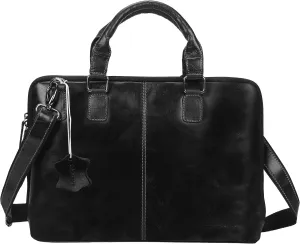 Pitaara Genuine Leather Women's Laptop Bag For Laptops Size 14"