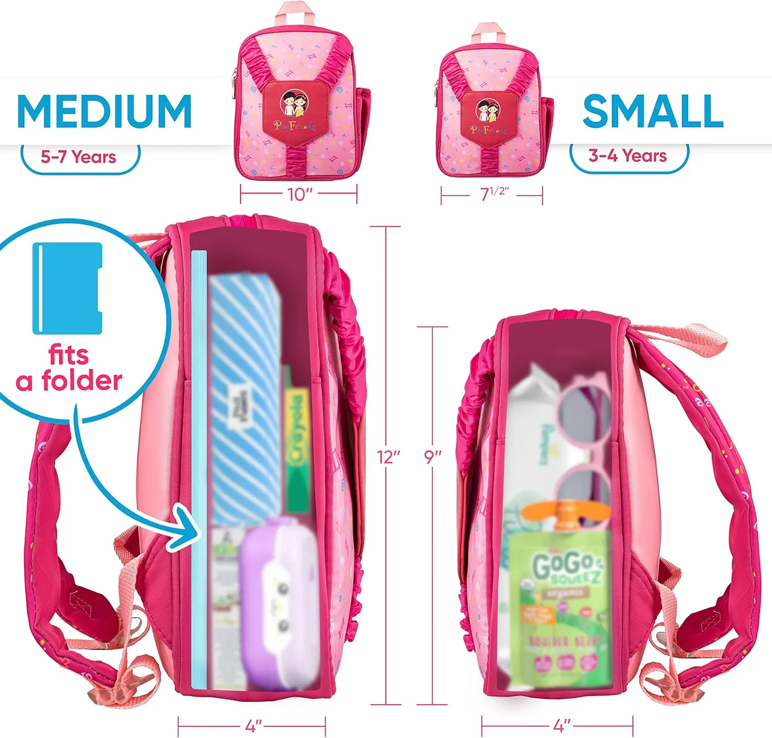 PLAYFRIENDS Animal Preschool Backpack