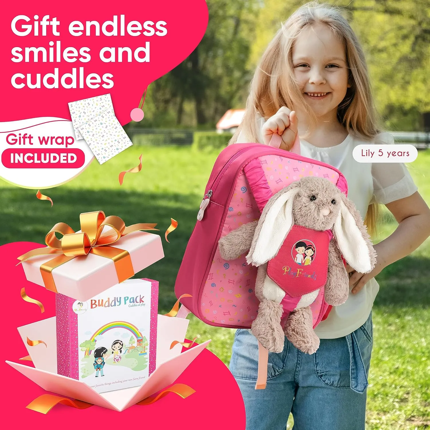 PLAYFRIENDS Animal Preschool Backpack