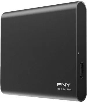 PNY Pro Elite 1TB USB 3.1 Gen 2 Type-C Portable Solid State Drive – (PSD0CS2060-1TB-RB)
