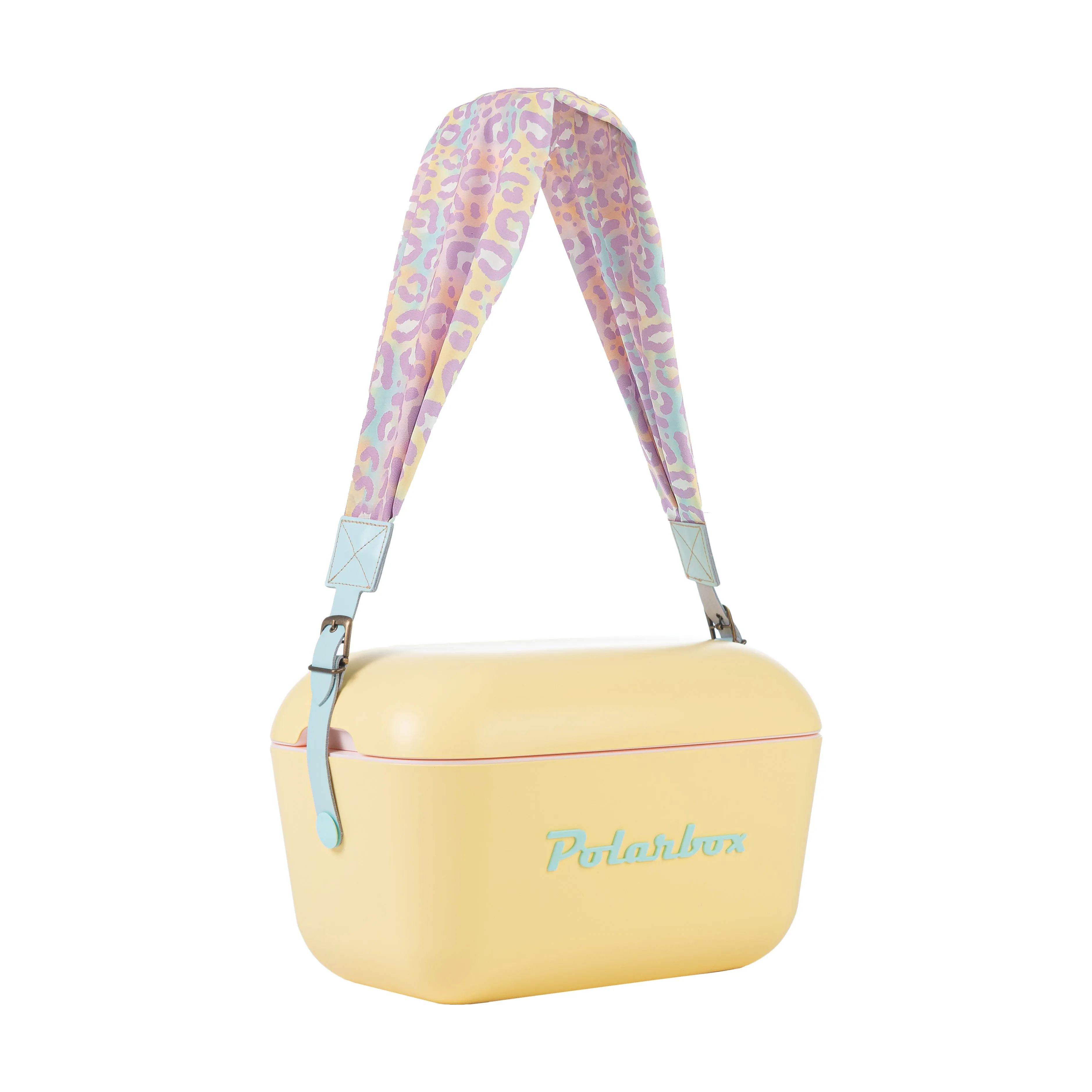 Polarbox Prinkstyle Pop Strap - Animal Print with Cyan Straps