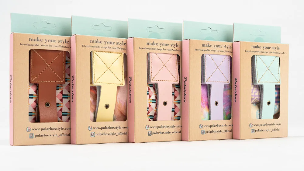 Polarbox Prinkstyle Pop Strap - Animal Print with Cyan Straps