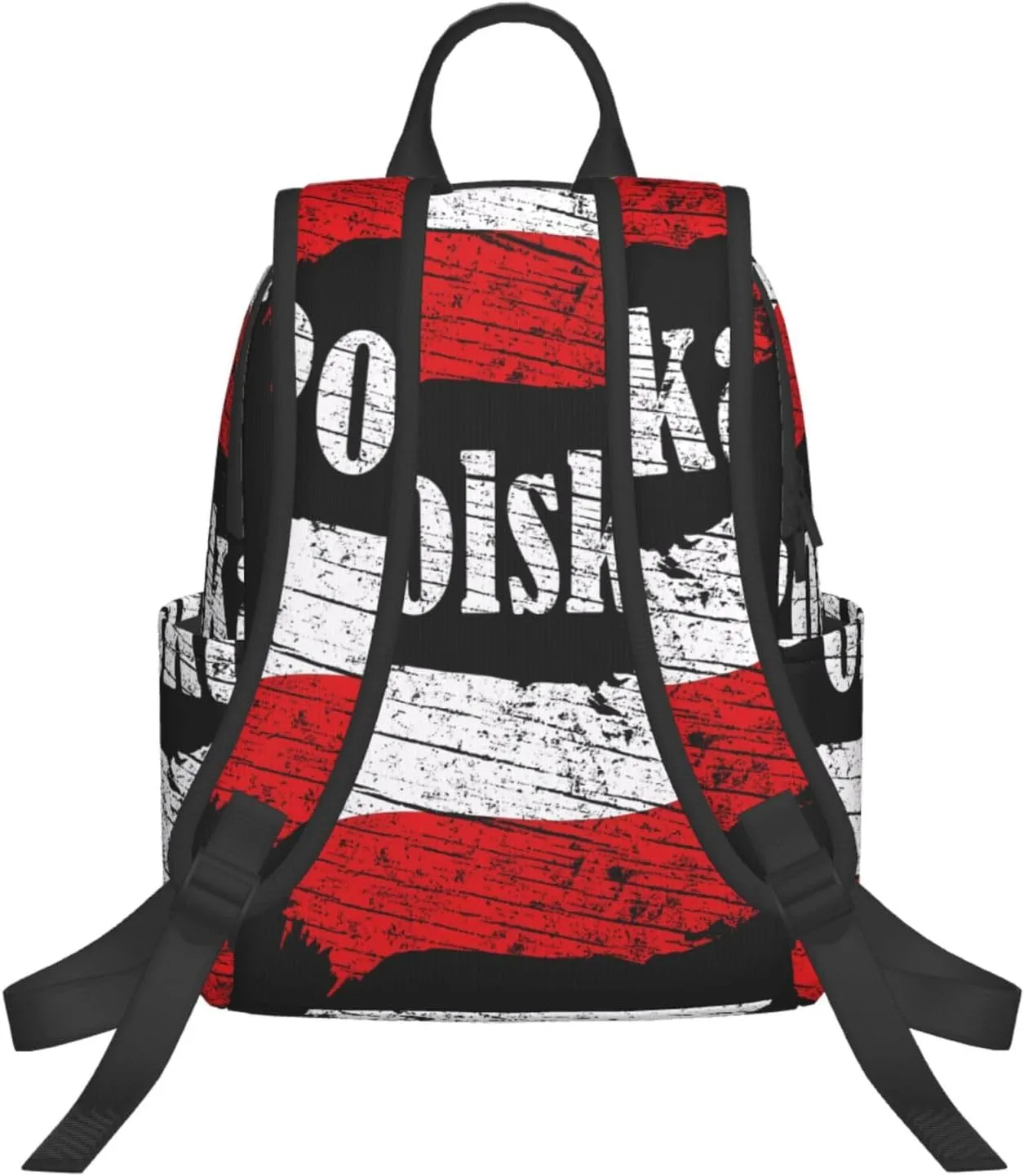 Polish Flag Poland Polska Flags Travel Backpacks Casual Laptop Backpack Sport Rucksack Large Capacity Daypack Multi-Pockets Adjustable Strap Bag for Working Hiking