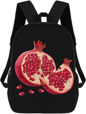 Pomegranate Classic 17 Inch Backpack Travel Daypack Casual Shoulder Bag with Adjustable Strap for Men And Women
