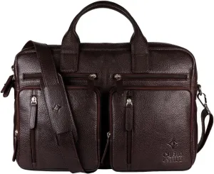 Premium Leather Laptop Bag - Handcrafted Floater Leather, Durable, Stylish.