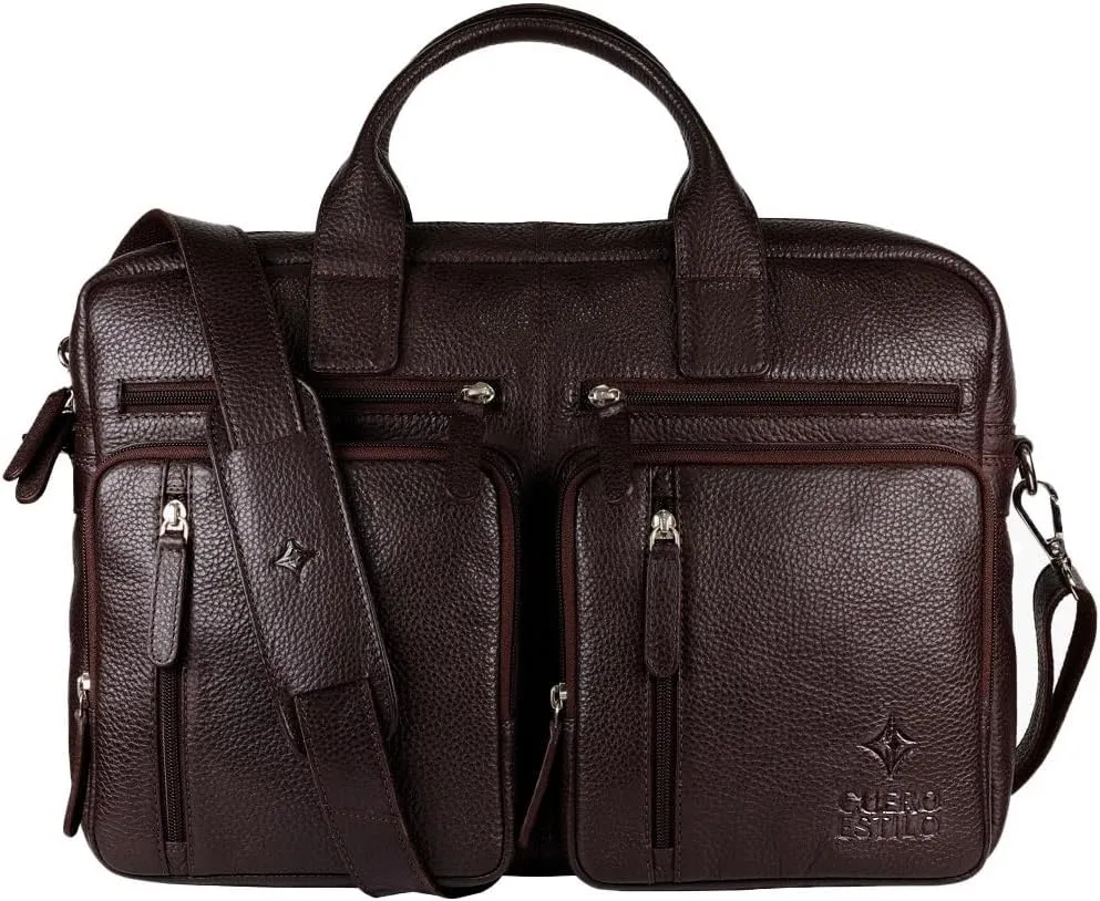 Premium Leather Laptop Bag - Handcrafted Floater Leather, Durable, Stylish.
