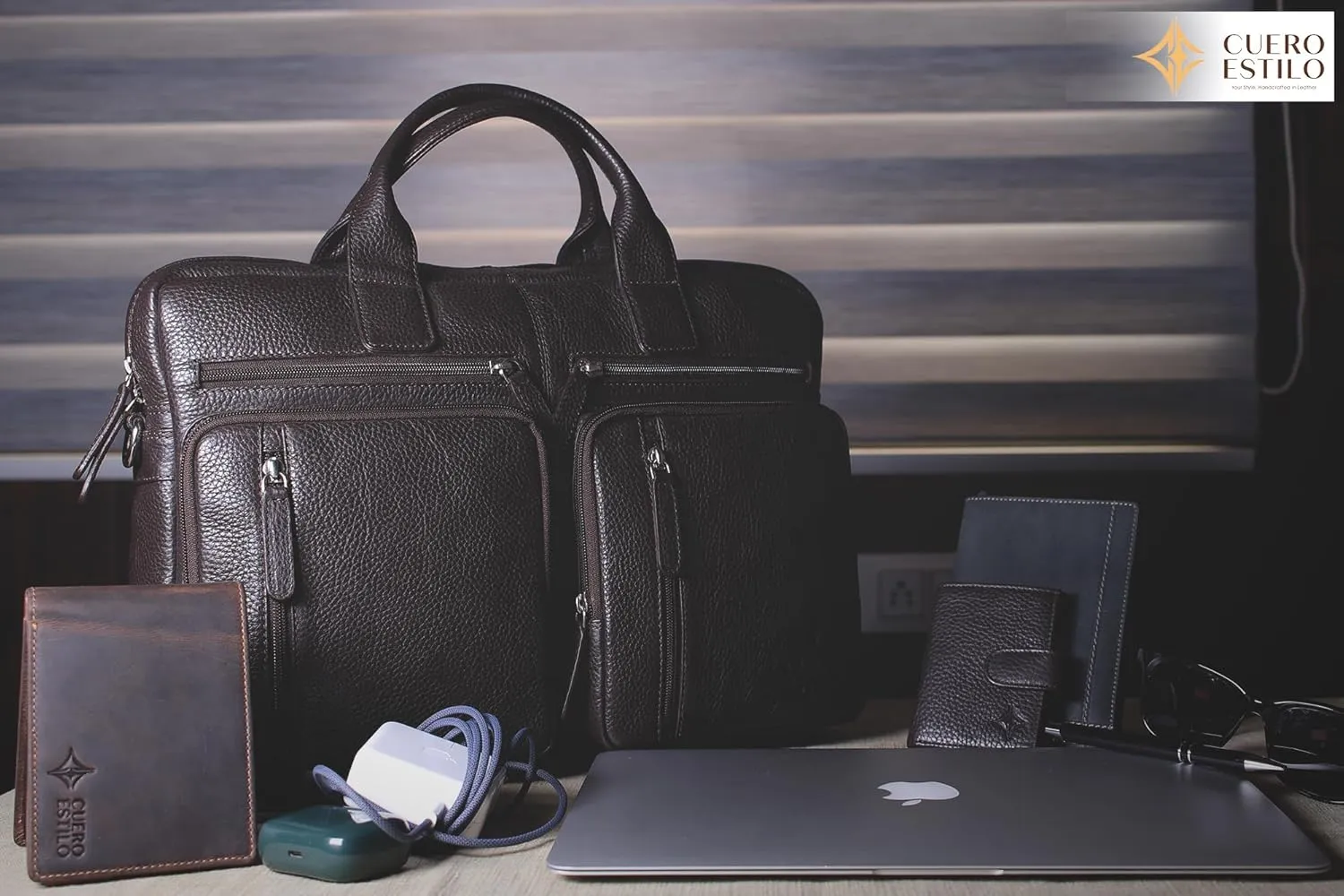 Premium Leather Laptop Bag - Handcrafted Floater Leather, Durable, Stylish.