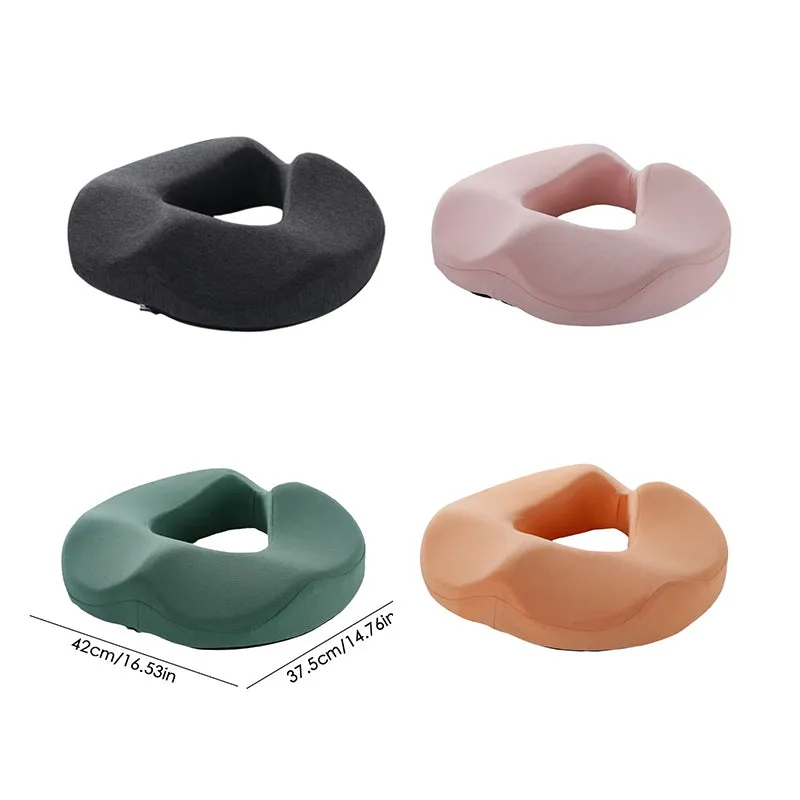 Premium Memory Foam Donut Seat Cushion – Tailbone, Hemorrhoid, Sciatica, and Bed Sore Relief for Office, Travel, or Home Use – Ergonomic Pain Relief Pillow for Sitting Comfort and Support