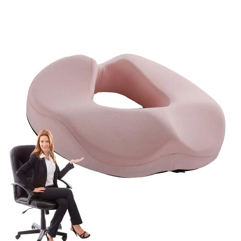 Premium Memory Foam Donut Seat Cushion – Tailbone, Hemorrhoid, Sciatica, and Bed Sore Relief for Office, Travel, or Home Use – Ergonomic Pain Relief Pillow for Sitting Comfort and Support