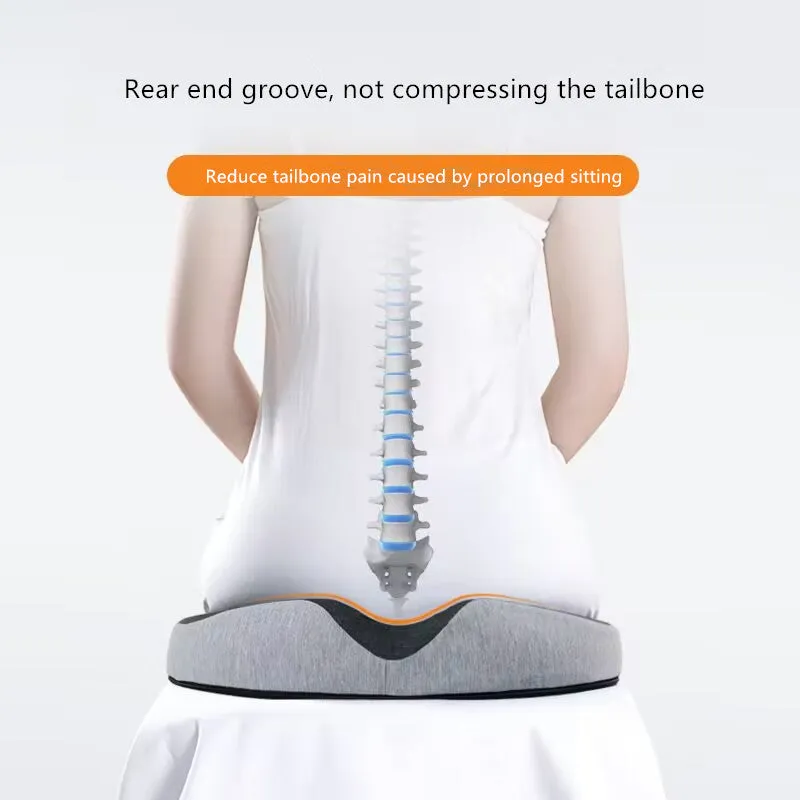 Premium Memory Foam Donut Seat Cushion – Tailbone, Hemorrhoid, Sciatica, and Bed Sore Relief for Office, Travel, or Home Use – Ergonomic Pain Relief Pillow for Sitting Comfort and Support