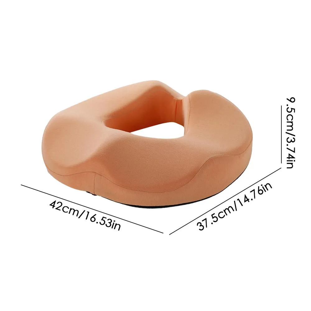 Premium Memory Foam Donut Seat Cushion – Tailbone, Hemorrhoid, Sciatica, and Bed Sore Relief for Office, Travel, or Home Use – Ergonomic Pain Relief Pillow for Sitting Comfort and Support