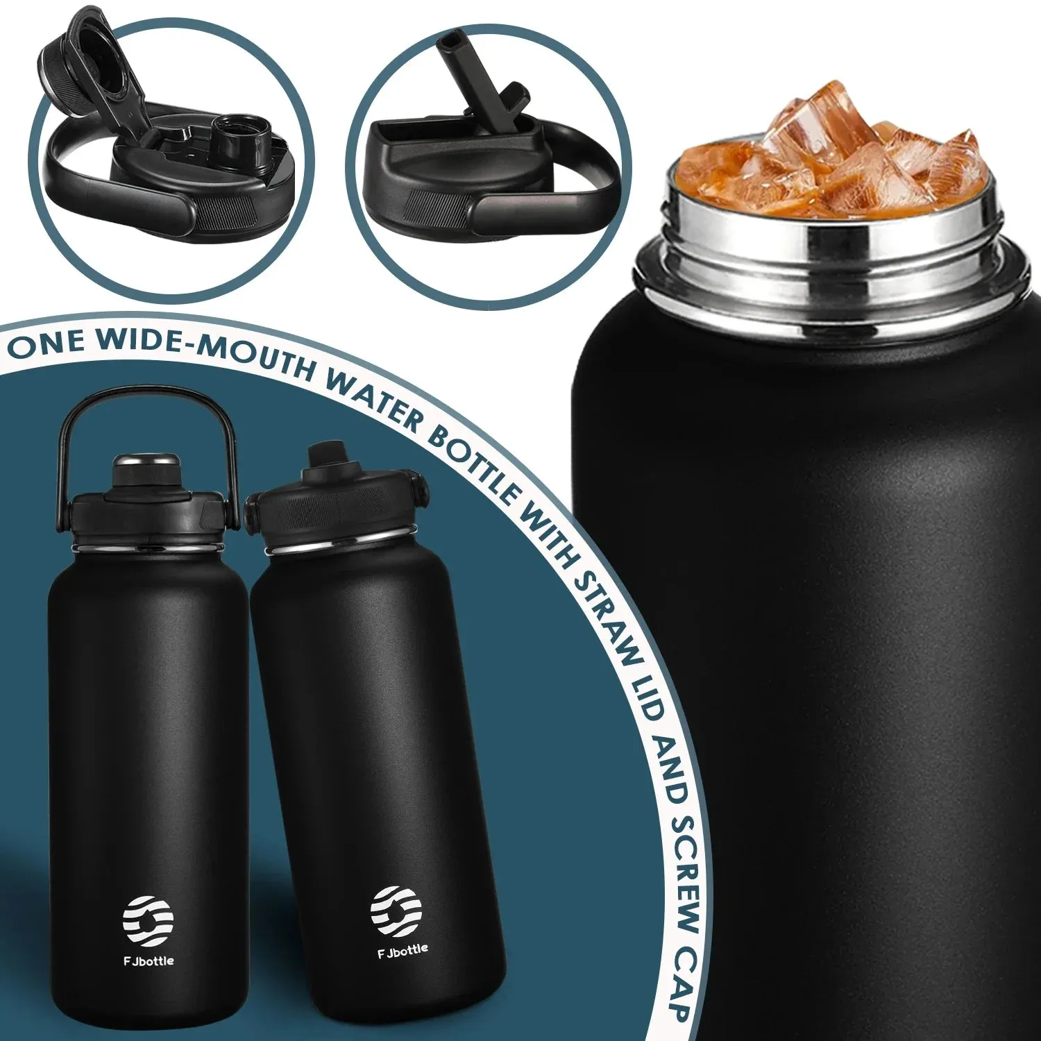 Premium Stainless Steel Thermos – Double Wall Vacuum Flask with Magnetic Lid, Leak-Proof Outdoor Sport Water Bottle, Thermal Mug for Travel & Sports