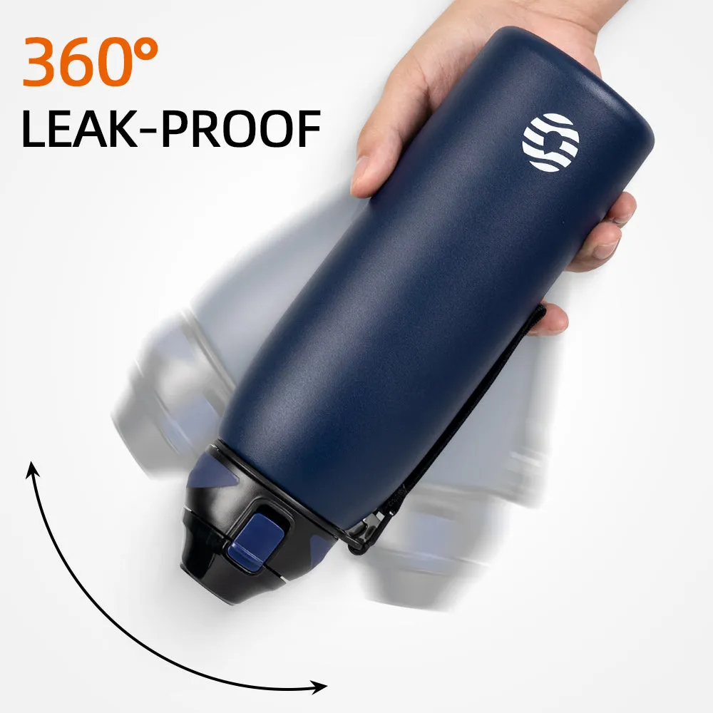 Premium Stainless Steel Thermos – Double Wall Vacuum Flask with Magnetic Lid, Leak-Proof Outdoor Sport Water Bottle, Thermal Mug for Travel & Sports