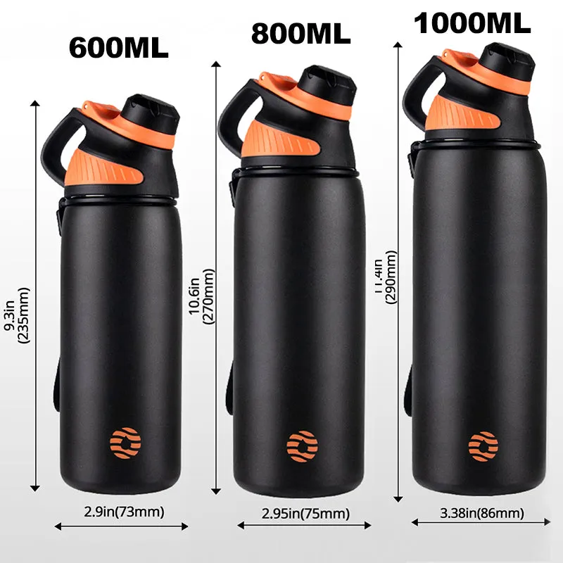 Premium Stainless Steel Thermos – Double Wall Vacuum Flask with Magnetic Lid, Leak-Proof Outdoor Sport Water Bottle, Thermal Mug for Travel & Sports