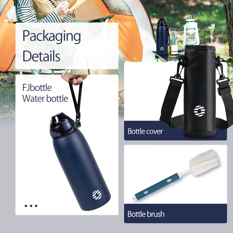 Premium Stainless Steel Thermos – Double Wall Vacuum Flask with Magnetic Lid, Leak-Proof Outdoor Sport Water Bottle, Thermal Mug for Travel & Sports