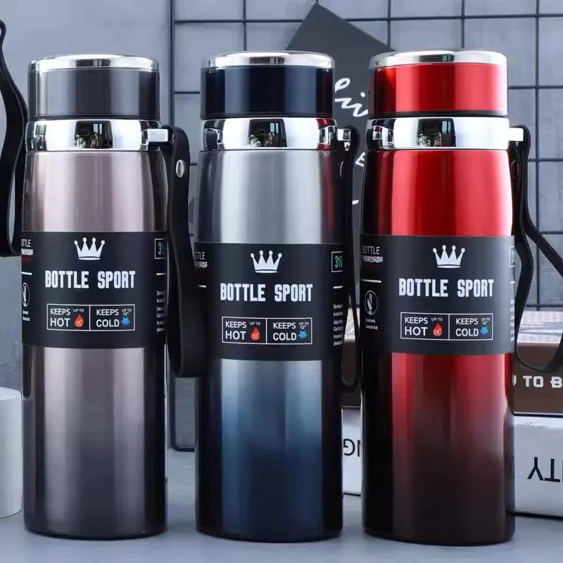 Premium Thermal Water Bottle 1000ml - Stainless Steel Vacuum Insulated Flask for Hot & Cold Drinks, BPA-Free Thermos for Coffee, Tea, and Daily Hydration, Ideal for Travel, Office, Hiking & Gift Giving