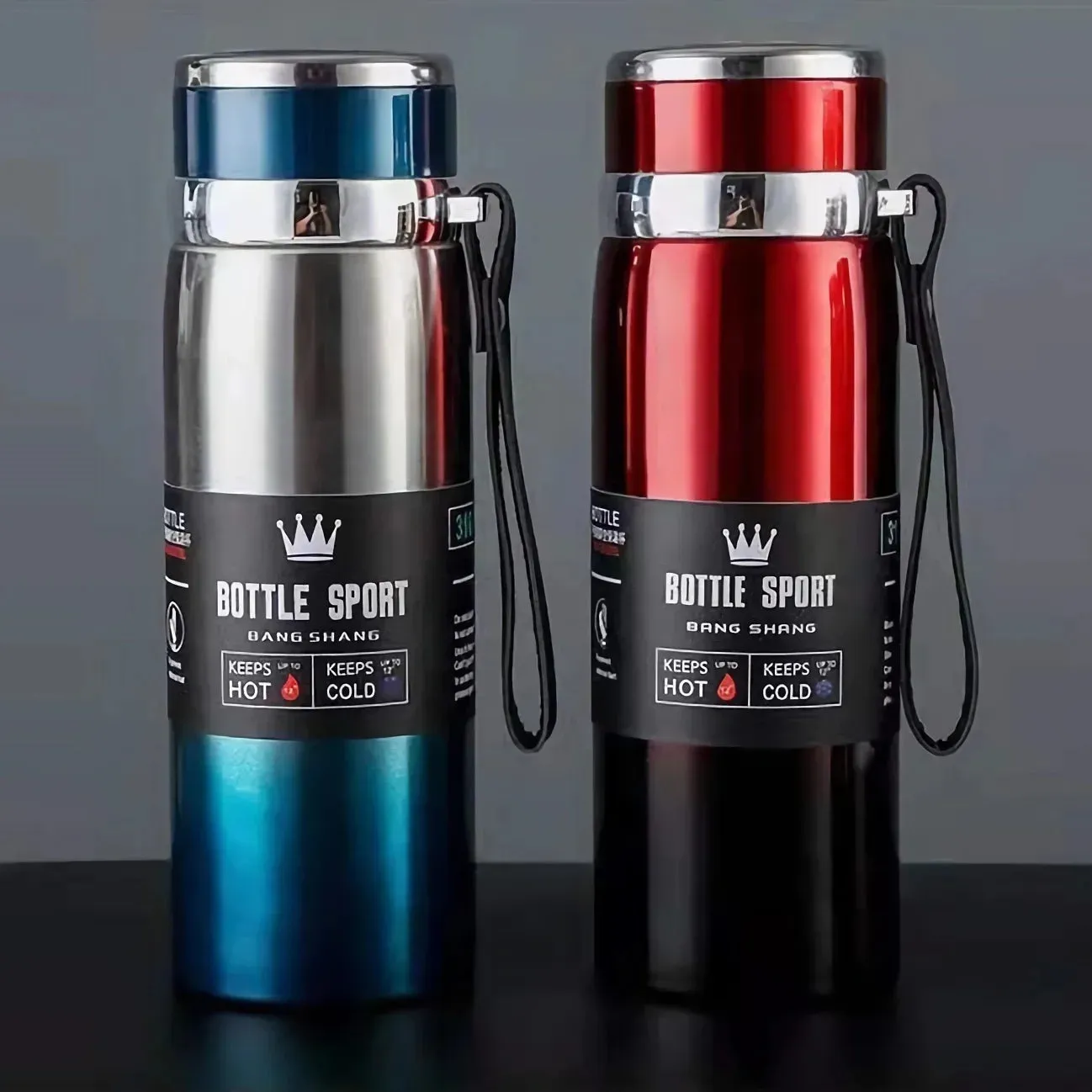 Premium Thermal Water Bottle 1000ml - Stainless Steel Vacuum Insulated Flask for Hot & Cold Drinks, BPA-Free Thermos for Coffee, Tea, and Daily Hydration, Ideal for Travel, Office, Hiking & Gift Giving