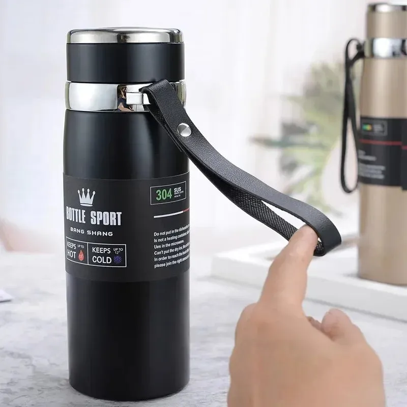 Premium Thermal Water Bottle 1000ml - Stainless Steel Vacuum Insulated Flask for Hot & Cold Drinks, BPA-Free Thermos for Coffee, Tea, and Daily Hydration, Ideal for Travel, Office, Hiking & Gift Giving