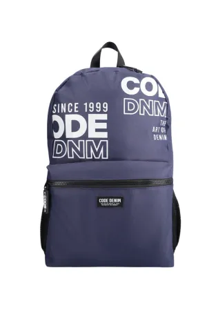 Printed Backpack _ 156670 _ Navy