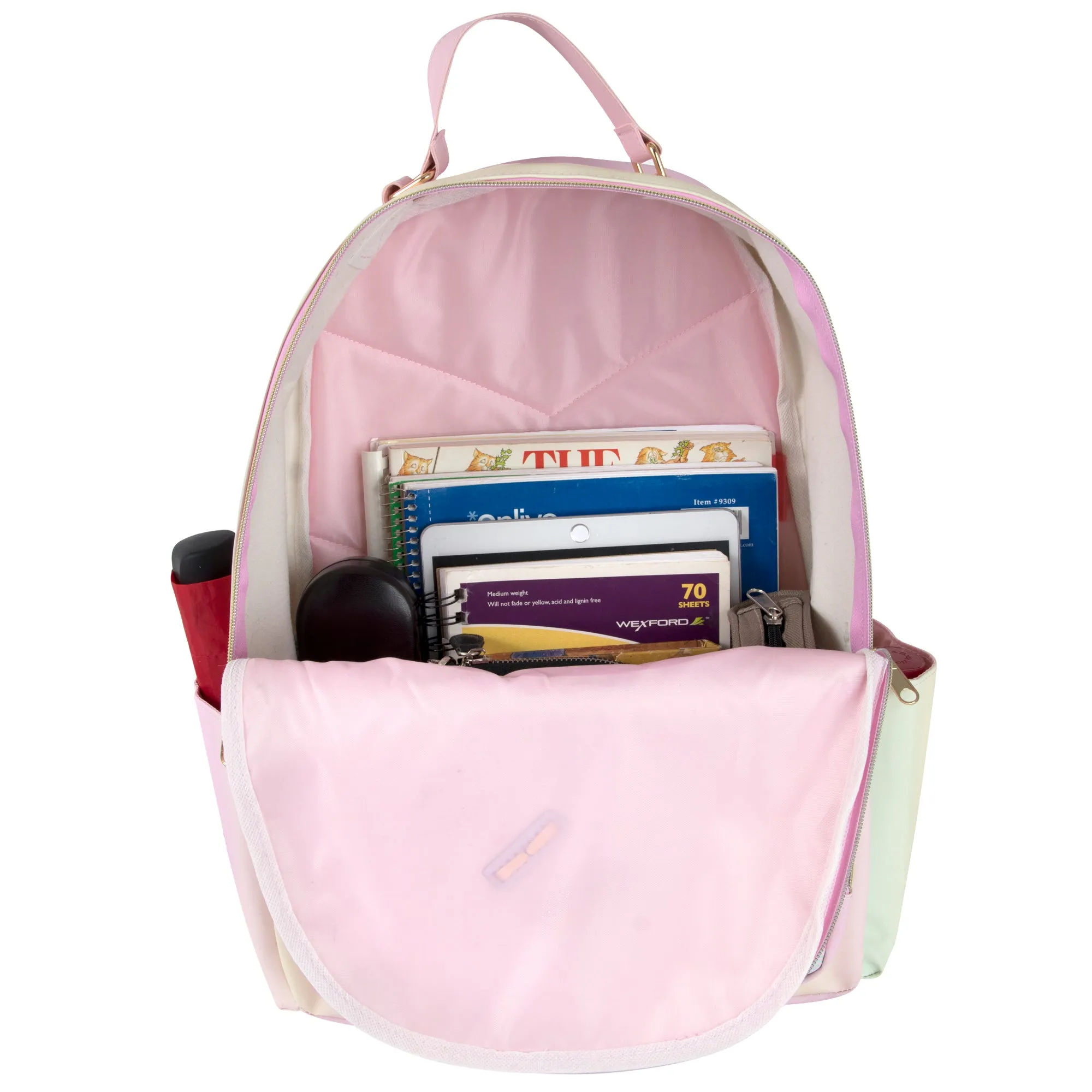 Printed Vinyl Backpack 17-Inch NoveltiesMart Wholesale