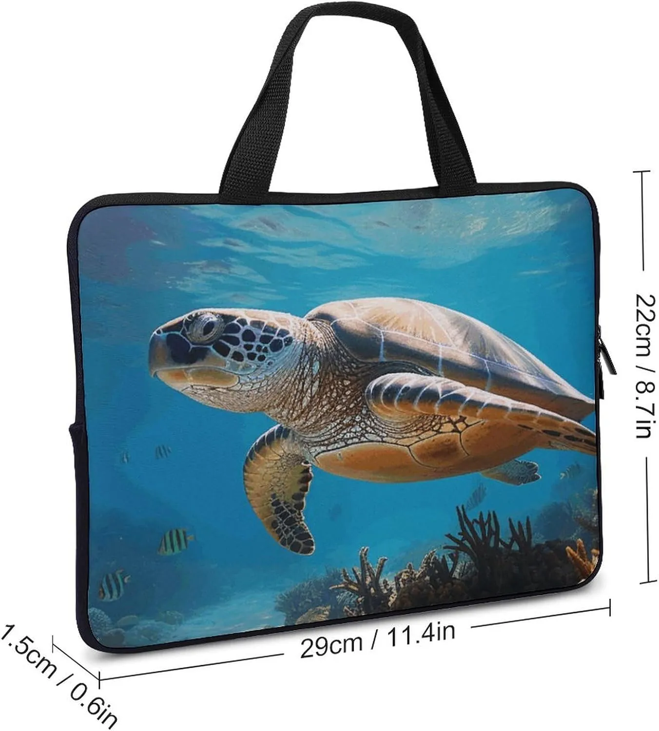 Protect Marine Life Laptop Bag Durable Laptop Sleeve Water-Resistant Notebook Bag for Computer Or Tablet